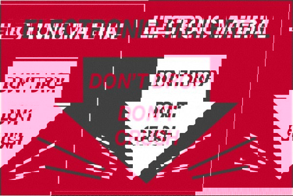 Label Maker Label: Red & White, Paper, 3