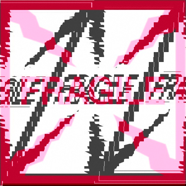 Label Maker Label: Red & White, Paper, 2