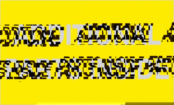 Label Maker Label: Fluorescent Yellow, Paper, 5