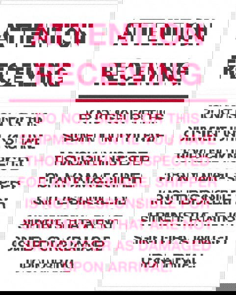 Label Maker Label: Red & White, Paper, 10