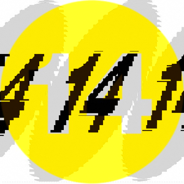 Label Maker Label: Fluorescent Yellow, Paper, 3