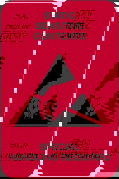 Label Maker Label: Fluorescent Red, Paper, 3