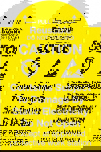 Label Maker Label: Yellow & Black, Paper, 3