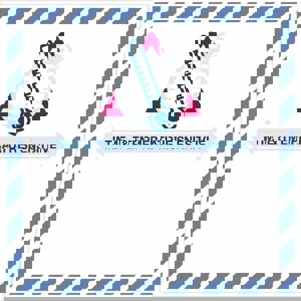 Label Maker Label: White, Blue, & Red, Paper, 4-1/4