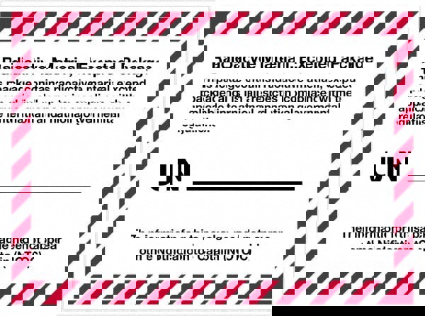 Label Maker Label: Blue & White, Paper, 4-3/8