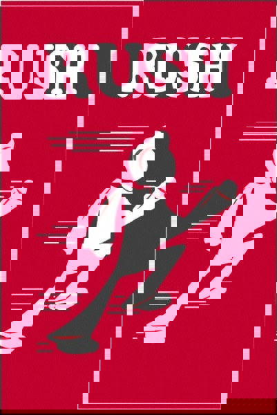 Label Maker Label: Red & White, Paper, 6