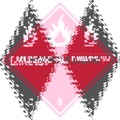 Flammable Liquid DOT Shipping Label