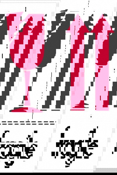 Label Maker Label: Red, Black on White, Paper, 6