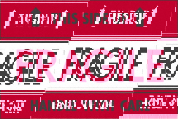 Label Maker Label: Red & White, Paper, 3