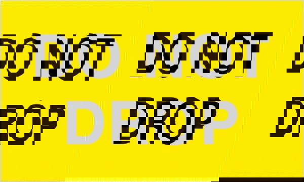 Label Maker Label: Fluorescent Yellow, Paper, 5