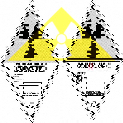 Radioactive II Contents: Activity: Transport Index Shipping Label