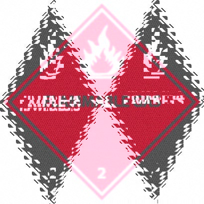 25 Qty 1 Pack Flammable Gas DOT Shipping Label