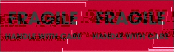 Label Maker Label: Fluorescent Red, Paper, 10