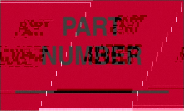 Label Maker Label: Fluorescent Red, Paper, 5