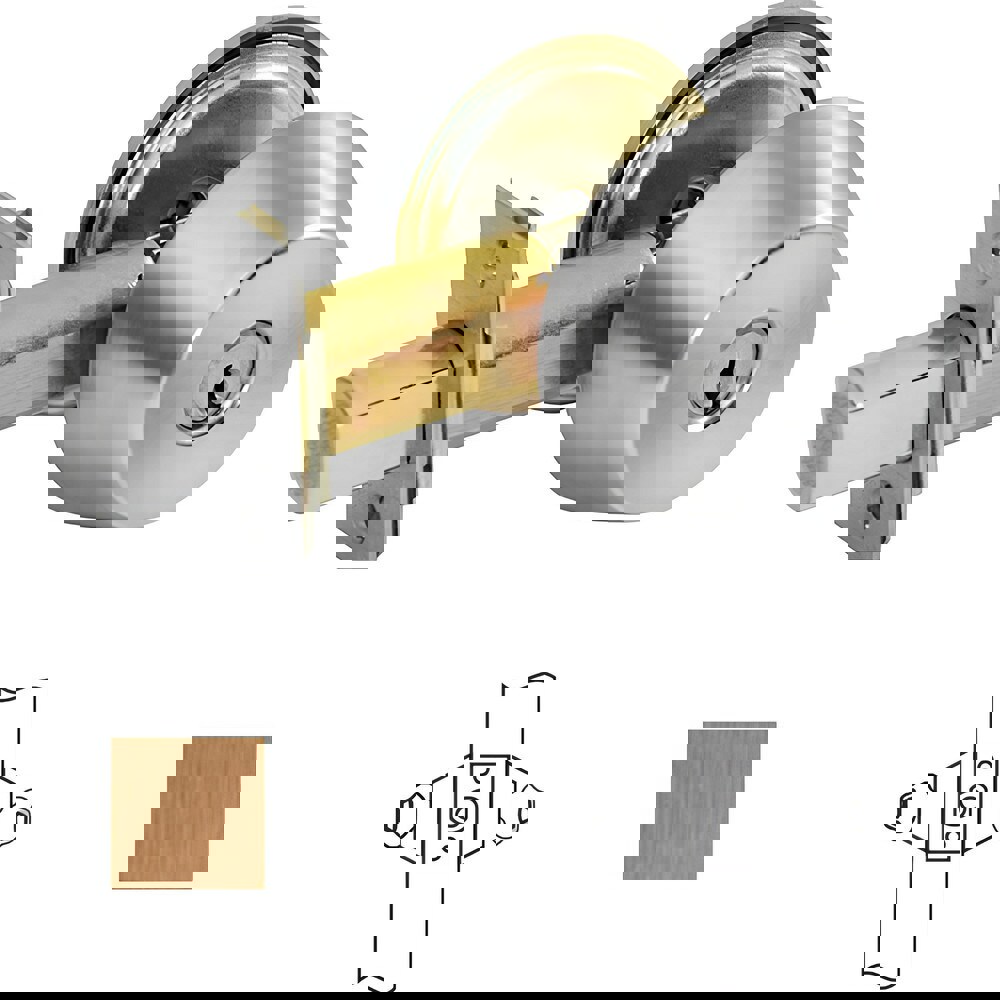 Deadbolts; Deadbolt Type: Deadbolt ; Lock Type: Double Cylinder ; Key Type: Keyed Different ; Mount Type: Through Hole ; Material: Steel ; Minimum Door Thickness: 1.375in