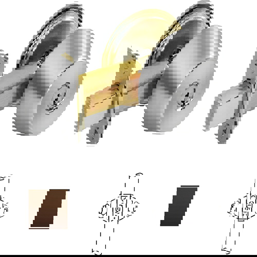 Deadbolts; Deadbolt Type: Deadbolt ; Lock Type: Double Cylinder ; Key Type: Keyed Different ; Mount Type: Through Hole ; Material: Steel ; Minimum Door Thickness: 1.375in