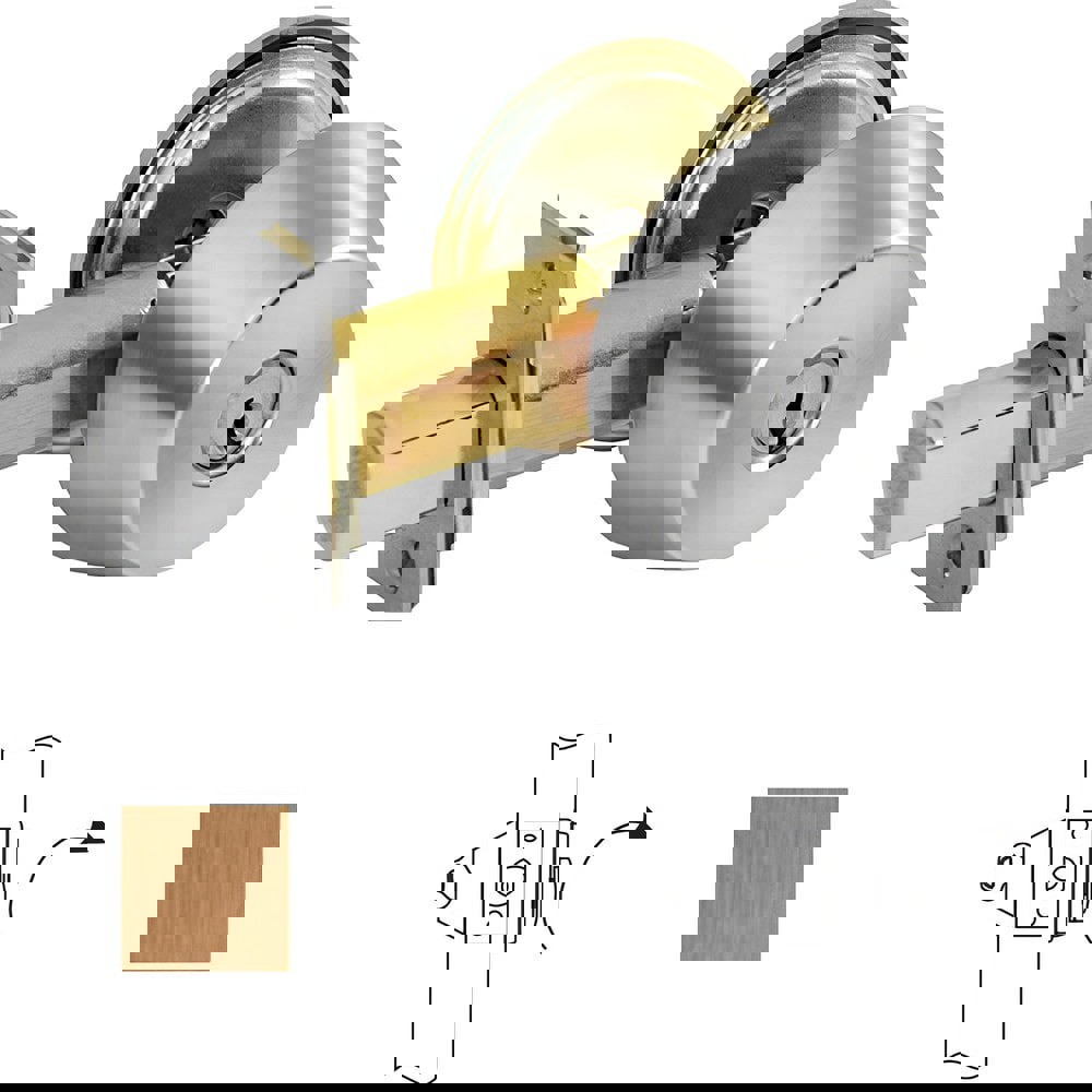 Deadbolts; Deadbolt Type: Deadbolt ; Lock Type: Single Cylinder ; Key Type: Keyed Different ; Mount Type: Through Hole ; Material: Steel ; Minimum Door Thickness: 1.75in