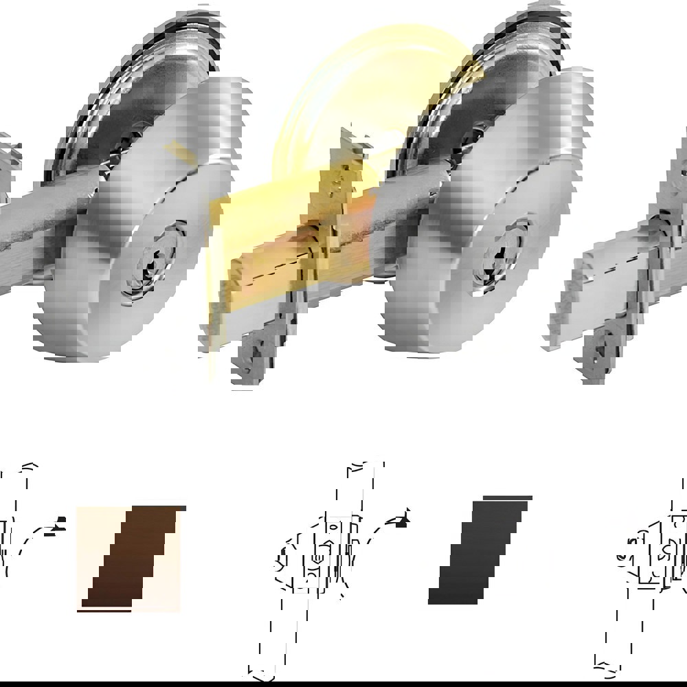 Deadbolts; Deadbolt Type: Deadbolt ; Lock Type: Single Cylinder ; Key Type: Keyed Different ; Mount Type: Through Hole ; Material: Steel ; Minimum Door Thickness: 1.75in