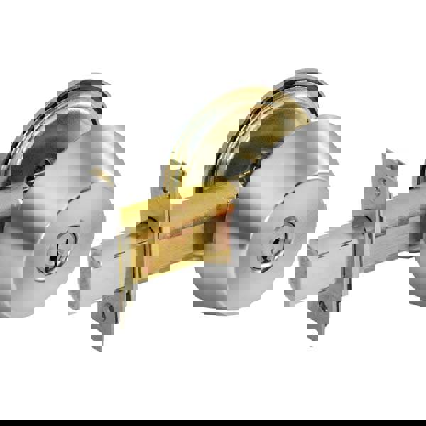 Deadbolts; Deadbolt Type: Deadlocking Latch ; Lock Type: Single Cylinder ; Finish: Satin Chrome ; Hand Orientation: Non-Handed ; Lockset Grade: Grade 1