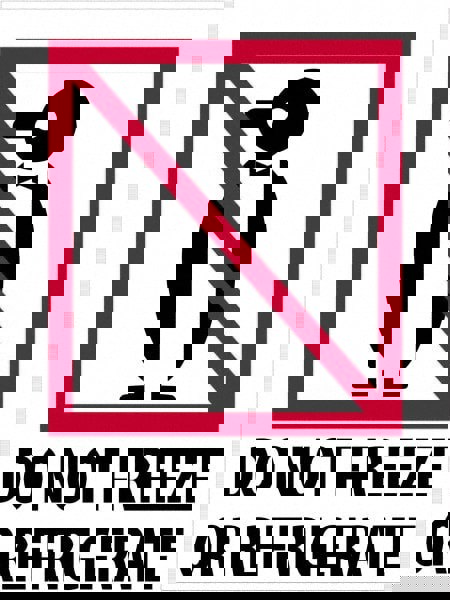 Label Maker Label: Red, Black on White, Paper, 4