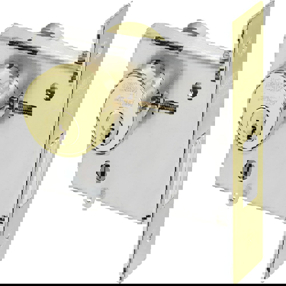 Deadbolts; Deadbolt Type: Deadlock ; Lock Type: Single Cylinder ; Key Type: Keyed Different ; Mount Type: Mortise ; Material: Steel ; Minimum Door Thickness: 1.75in