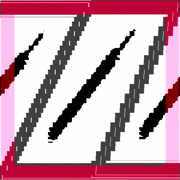 Label Maker Label: Red, Black on White, Paper, 1