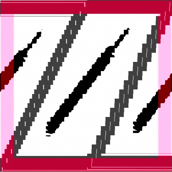 Label Maker Label: Red, Black on White, Paper, 2