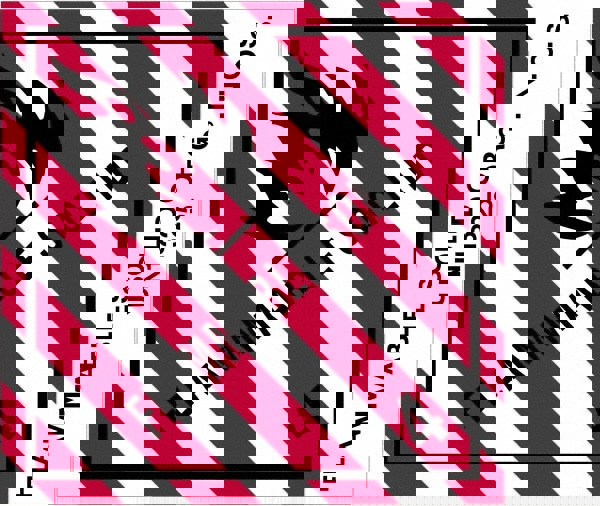 Label Maker Label: Red, Black on White, Paper, 4-3/4