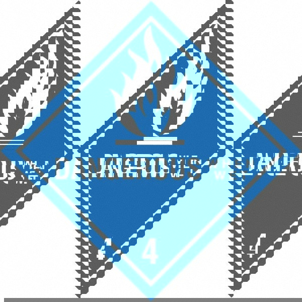 Label Maker Label: Blue & White, Paper, 4