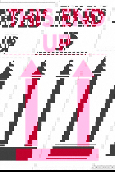 Label Maker Label: Red & White, Paper, 3