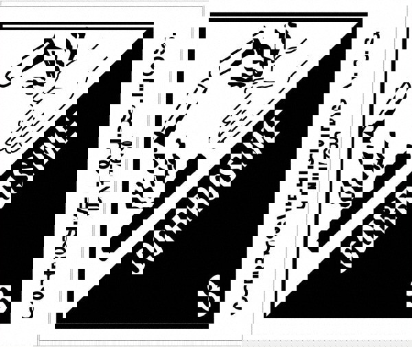 Label Maker Label: Black & White, Paper, 4-3/4