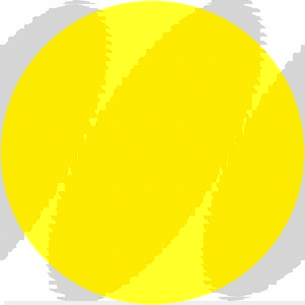 Label Maker Label: Fluorescent Yellow, Paper, 1-1/2