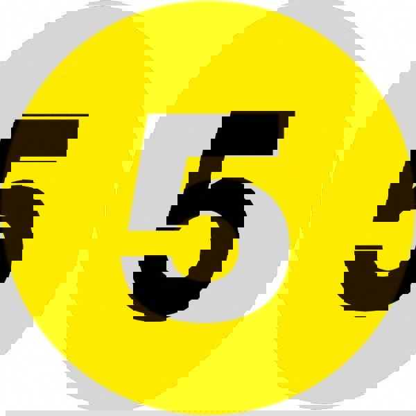 Label Maker Label: Fluorescent Yellow, Paper, 2