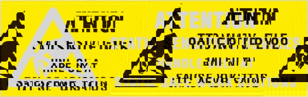 Label Maker Label: Black & Yellow, Paper, 2