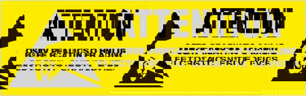 Label Maker Label: Black & Yellow, Paper, 2