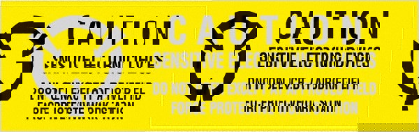 Label Maker Label: Black & Yellow, Paper, 2
