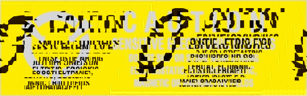 Label Maker Label: Black & Yellow, Paper, 2