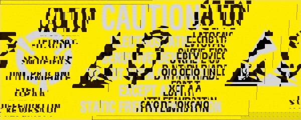 Label Maker Label: Black & Yellow, Paper, 2-1/2