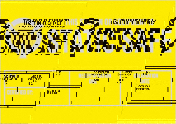 Label Maker Label: Black & Yellow, Paper, 3