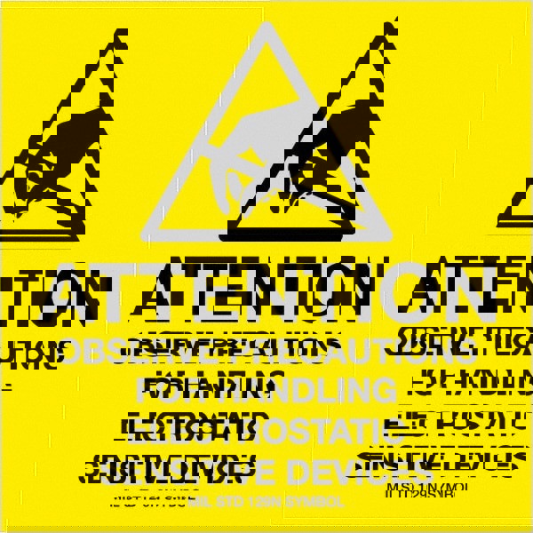 Label Maker Label: Black & Yellow, Paper, 4