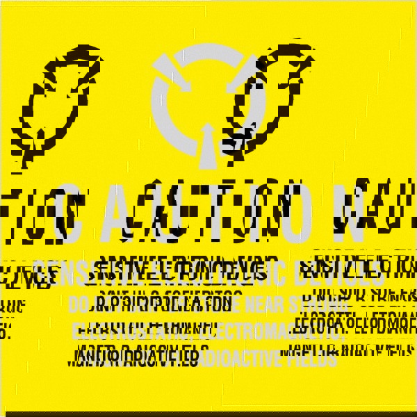 Label Maker Label: Black & Yellow, Paper, 4