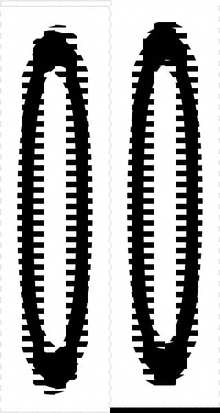 Label Maker Label: Black & White, Vinyl, 3-1/2