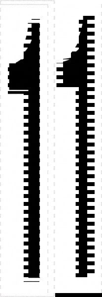 Label Maker Label: Black & White, Vinyl, 3-1/2