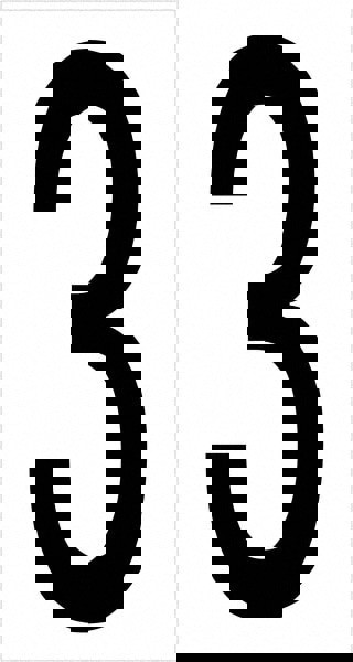 Label Maker Label: Black & White, Vinyl, 3-1/2