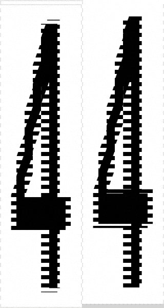 Label Maker Label: Black & White, Vinyl, 3-1/2