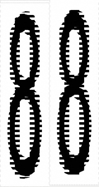 Label Maker Label: Black & White, Vinyl, 3-1/2