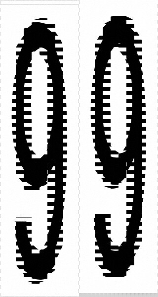 Label Maker Label: Black & White, Vinyl, 3-1/2