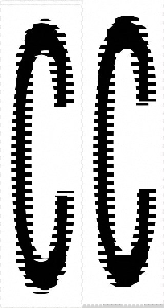 Label Maker Label: Black & White, Vinyl, 3-1/2