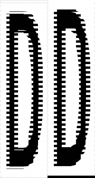 Label Maker Label: Black & White, Vinyl, 3-1/2