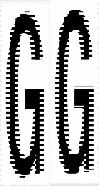 Label Maker Label: Black & White, Vinyl, 3-1/2